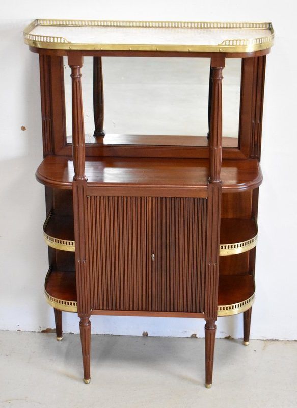 Small Entrance Furniture In Solid Mahogany, Louis XVI Style   1st Part 19th Century
