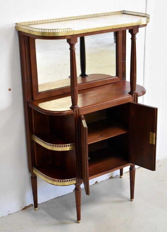 Small Entrance Furniture In Solid Mahogany, Louis XVI Style   1st Part 19th Century photo Furniture