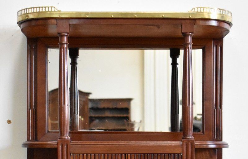 photo furniture Small Entrance Furniture In Solid Mahogany, Louis XVI Style   1st Part 19th Century