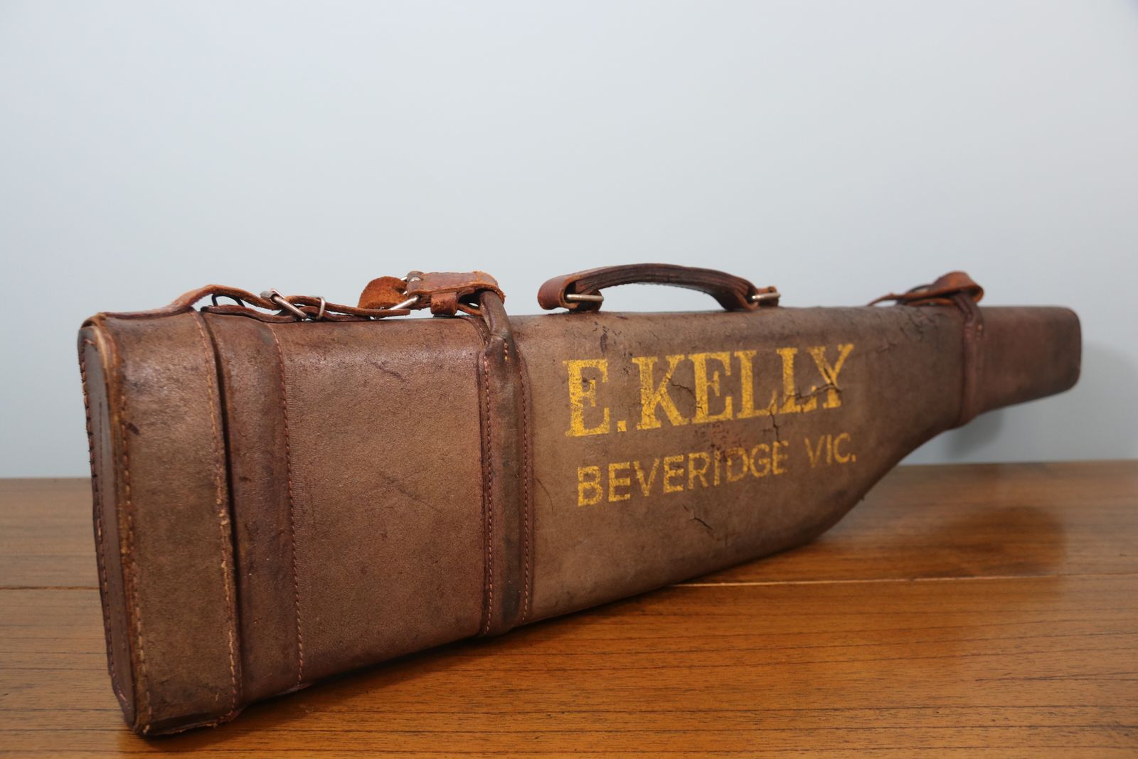 A 19th Or Early 20th Century Leather 'Leg Of Mutton' Gun Case photo furniture