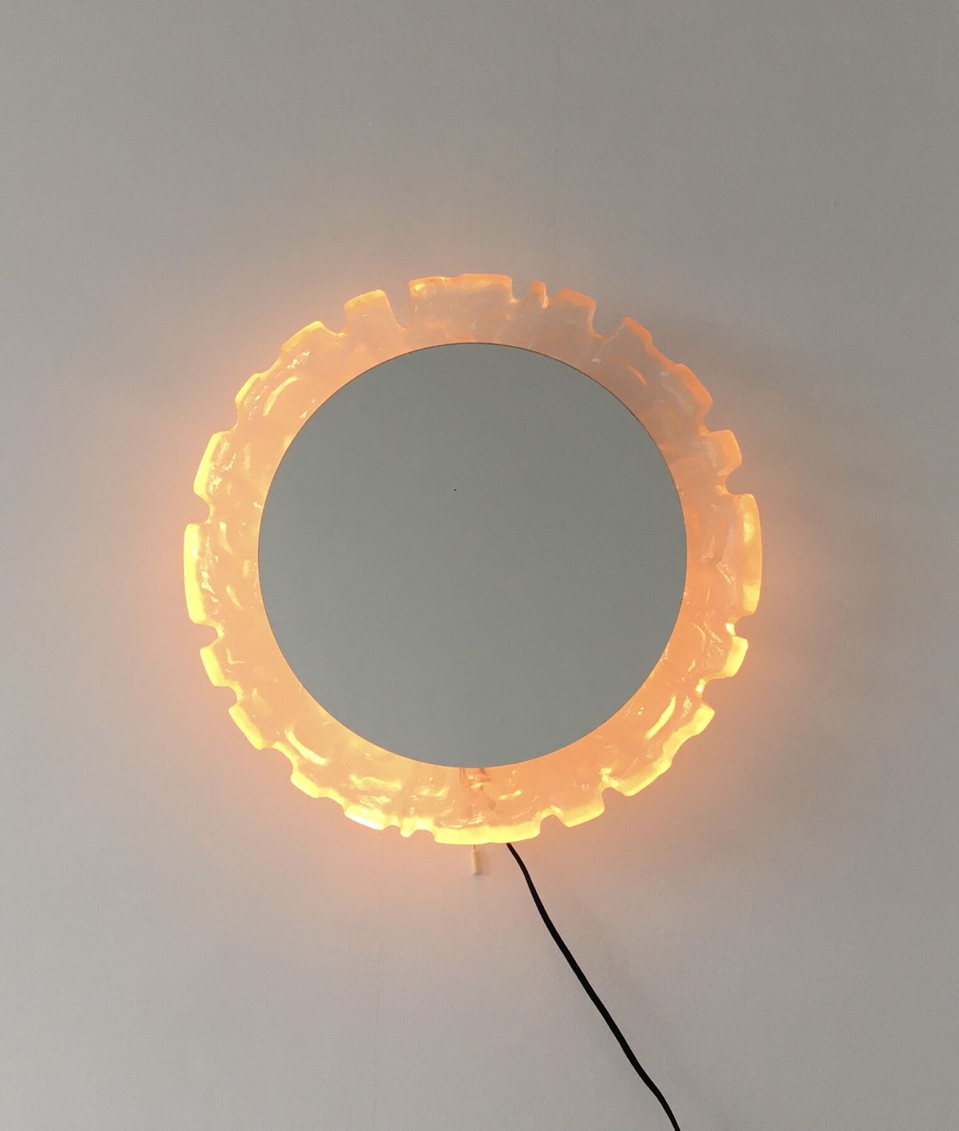 Hillebrand Vintage Lucite Wandspiegel Met Achtergrondverlichting, Jaren 1970, Duitsland