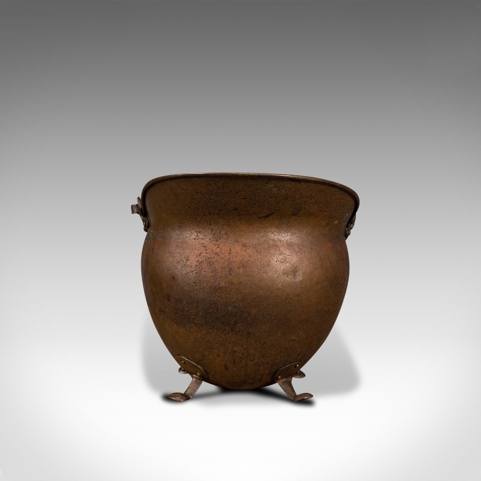 Antique Helmet Scuttle, English, Copper, Coal Basket, 1880 photo for sale