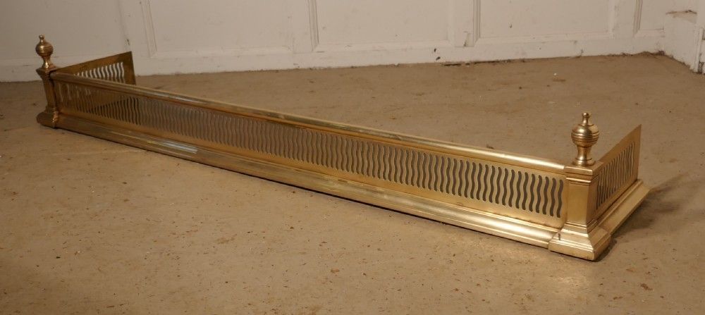 Small Victorian Pierced Brass Fender photo Home Fixtures