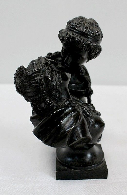 photo for sale Bronze “The Given Kiss” After Houdon    2nd Half Of The 19th Century