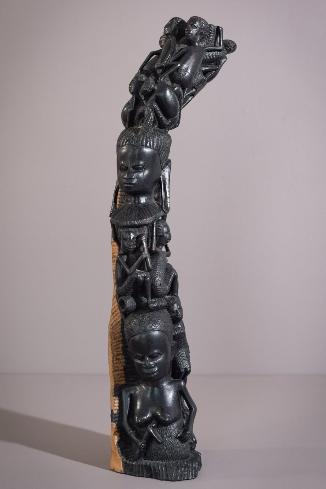 African Figural Post Carving