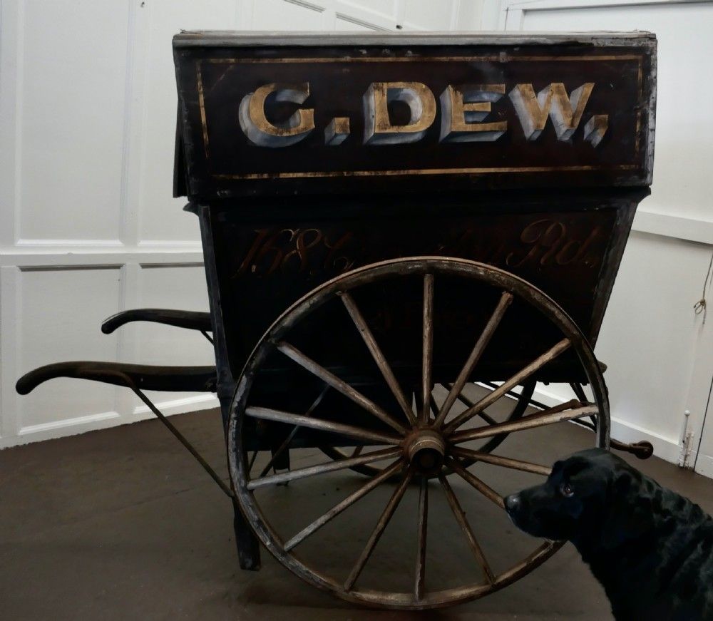 19th Century Hovis, Grocery And Post Office Delivery Hand Cart photo Home Decor