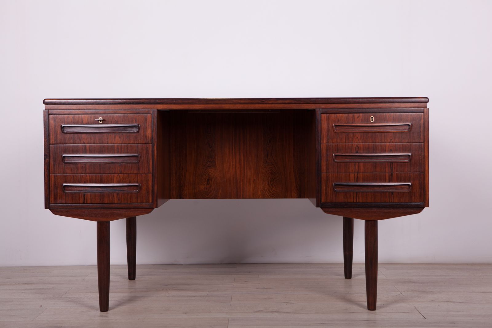 Rosewood Desk By J. Svenstrup For A.P Mobler, 1960s photo vintage