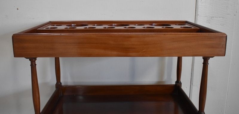 Small Powder Table In Mahogany, "Escalier De Cristal" Manufacture, Louis XVI Style, Late 19th Century photo vintage