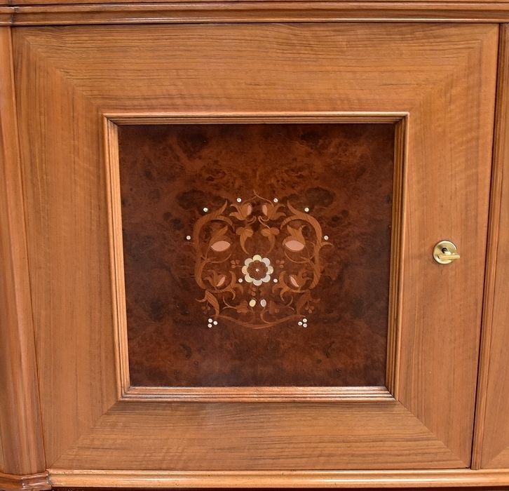 Furniture Walnut Sideboard, J. Leleu Taste, Mid 20th Century photo