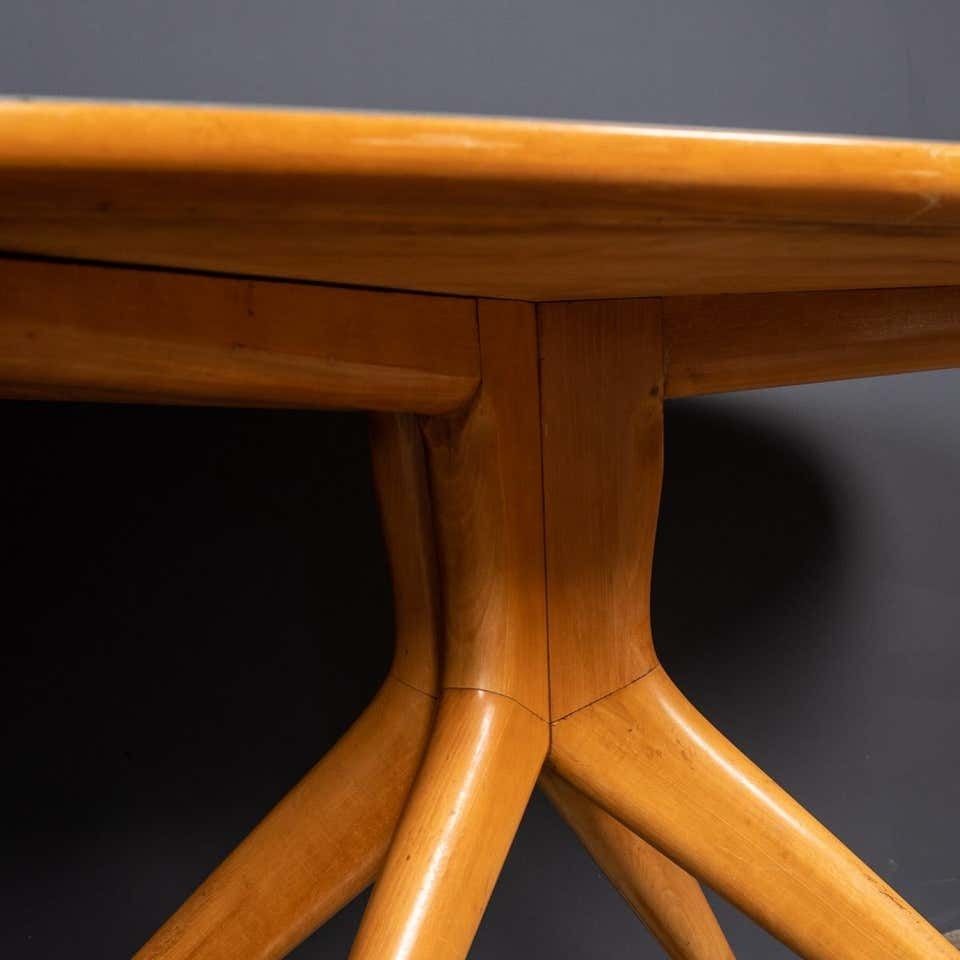 photo for sale 20th Century Italian Beech Table & Set Of Six Chairs C1950
