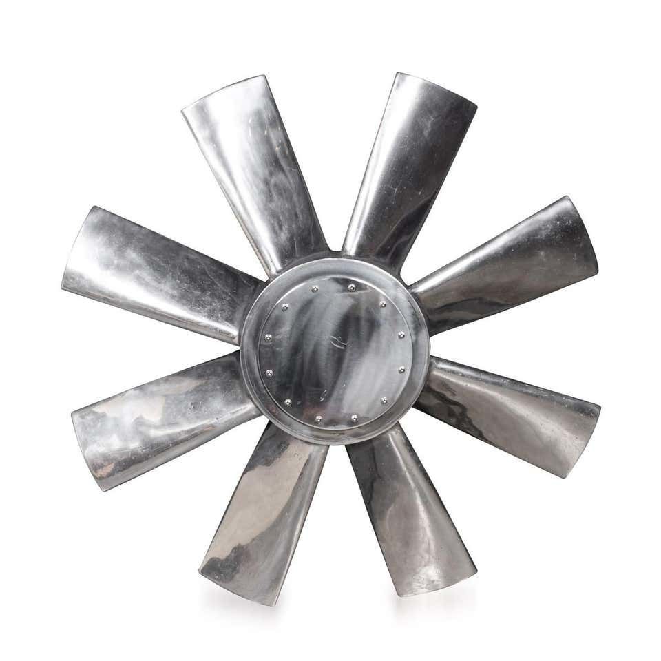 20th Century Large Polished Intake Fan Blade C1950
