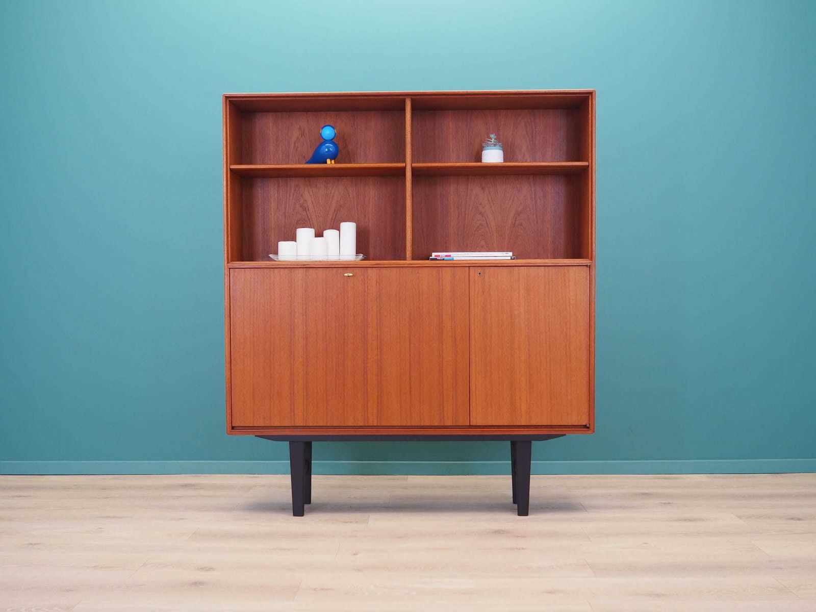 Teakhouten Boekenkast, Scandinavisch Design, Ca. Jaren 1960, Ontwerper: Bertil Fridhagen, Productie: Bodafors photo furniture