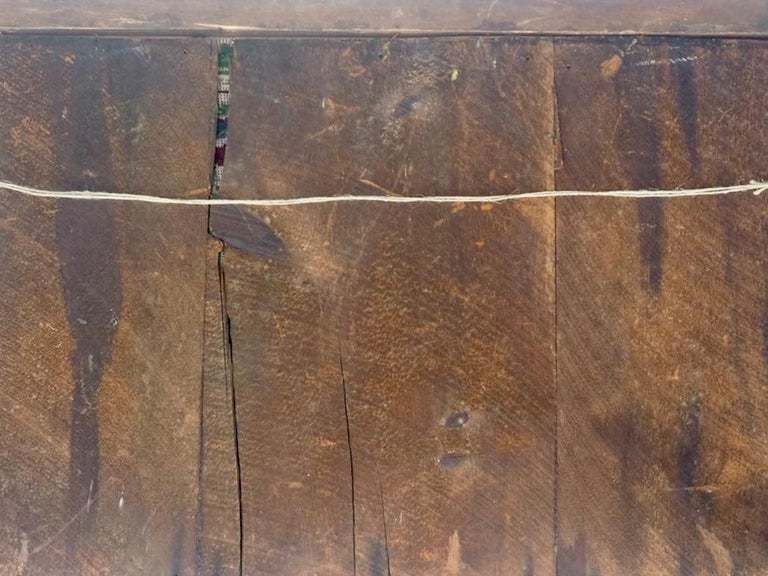 Wool Work Embroidery Or "Woolie" Of British Naval Ships Circa 1860 photo furniture