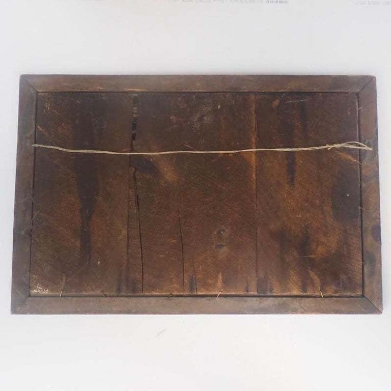 Wool Work Embroidery Or "Woolie" Of British Naval Ships Circa 1860 photo Art