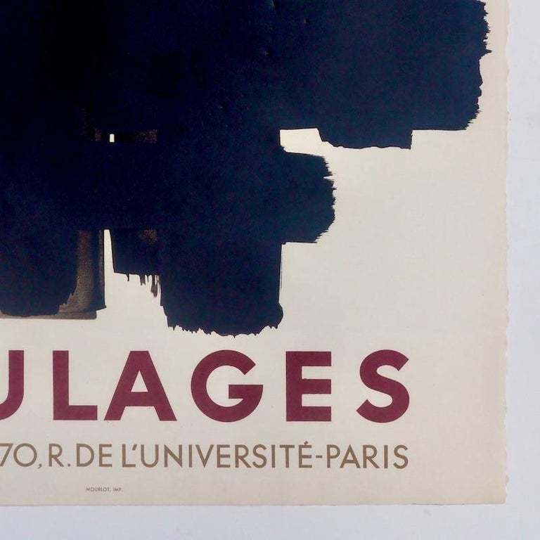 Pierre Soulages "Berggruen Poster", 1958 photo for sale