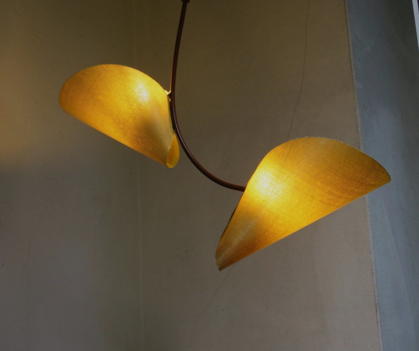 Model 1208 Fiberglass Ceiling Lamp By Josef Hurka For Napako, 1960s photo buy