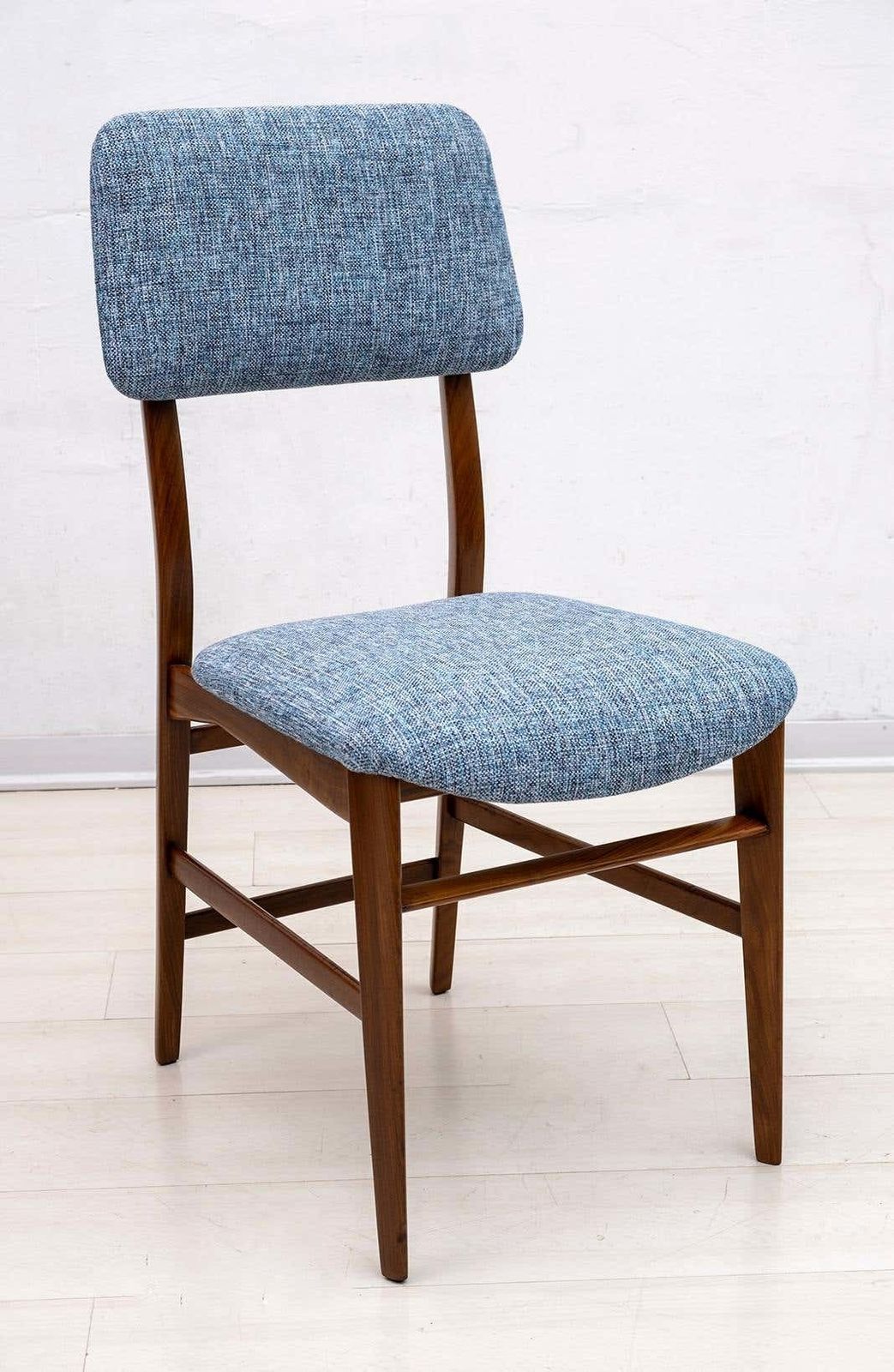 Six Of Edmondo Palutari For Dassi Mid Century Italian Teak Dining Chairs, 1950s photo furniture