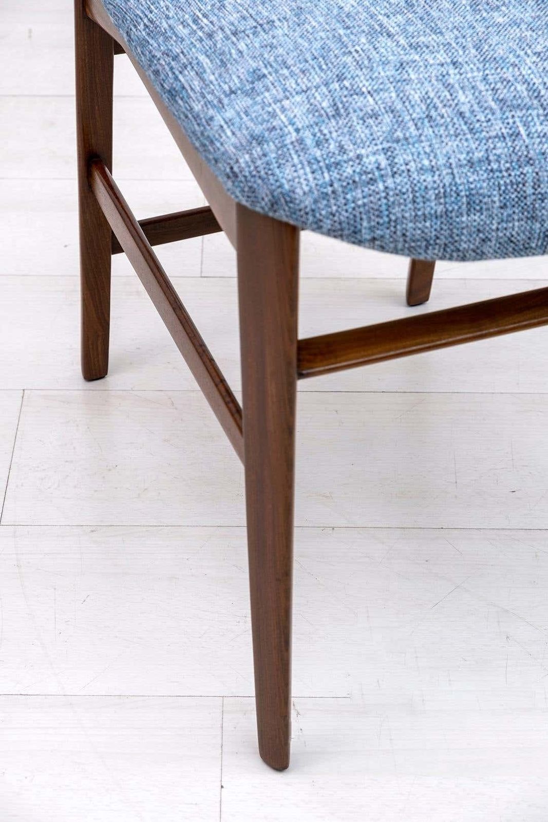 Six Of Edmondo Palutari For Dassi Mid Century Italian Teak Dining Chairs, 1950s photo Furniture