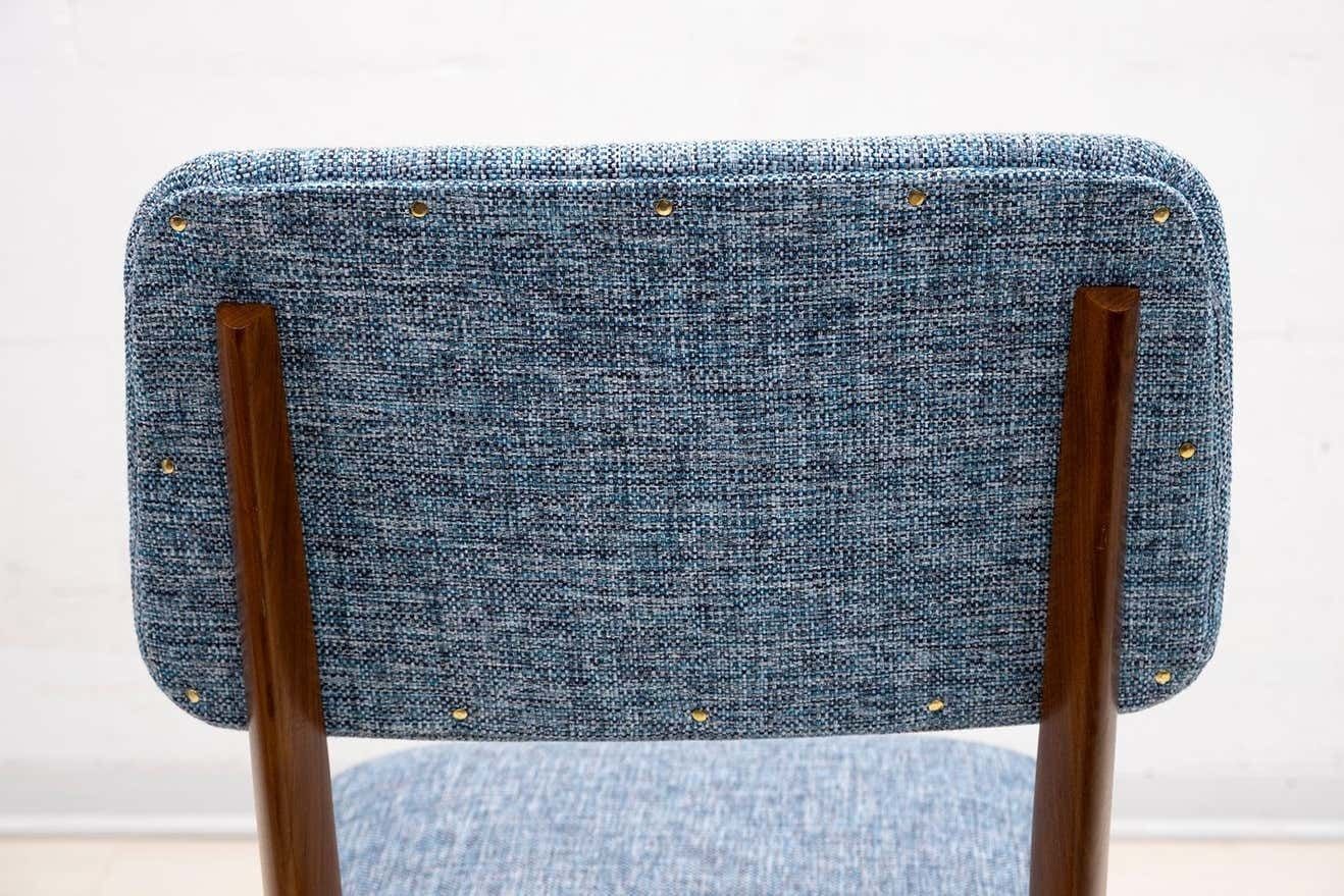 Six Of Edmondo Palutari For Dassi Mid Century Italian Teak Dining Chairs, 1950s photo vintage