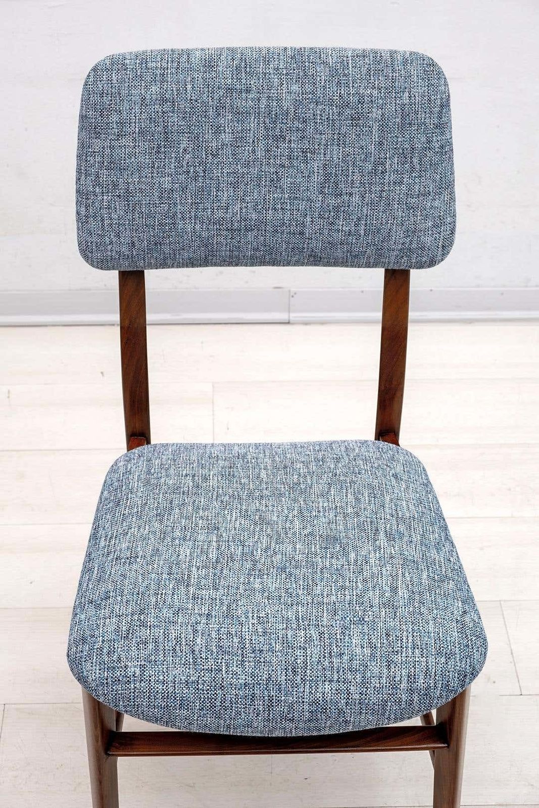 4505.0 Six Of Edmondo Palutari For Dassi Mid Century Italian Teak Dining Chairs, 1950s photo