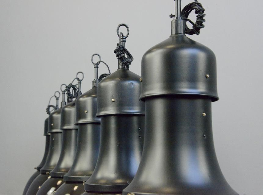 photo for sale Model 530 Bauhaus Pendant Lights By Kandem Circa 1920s