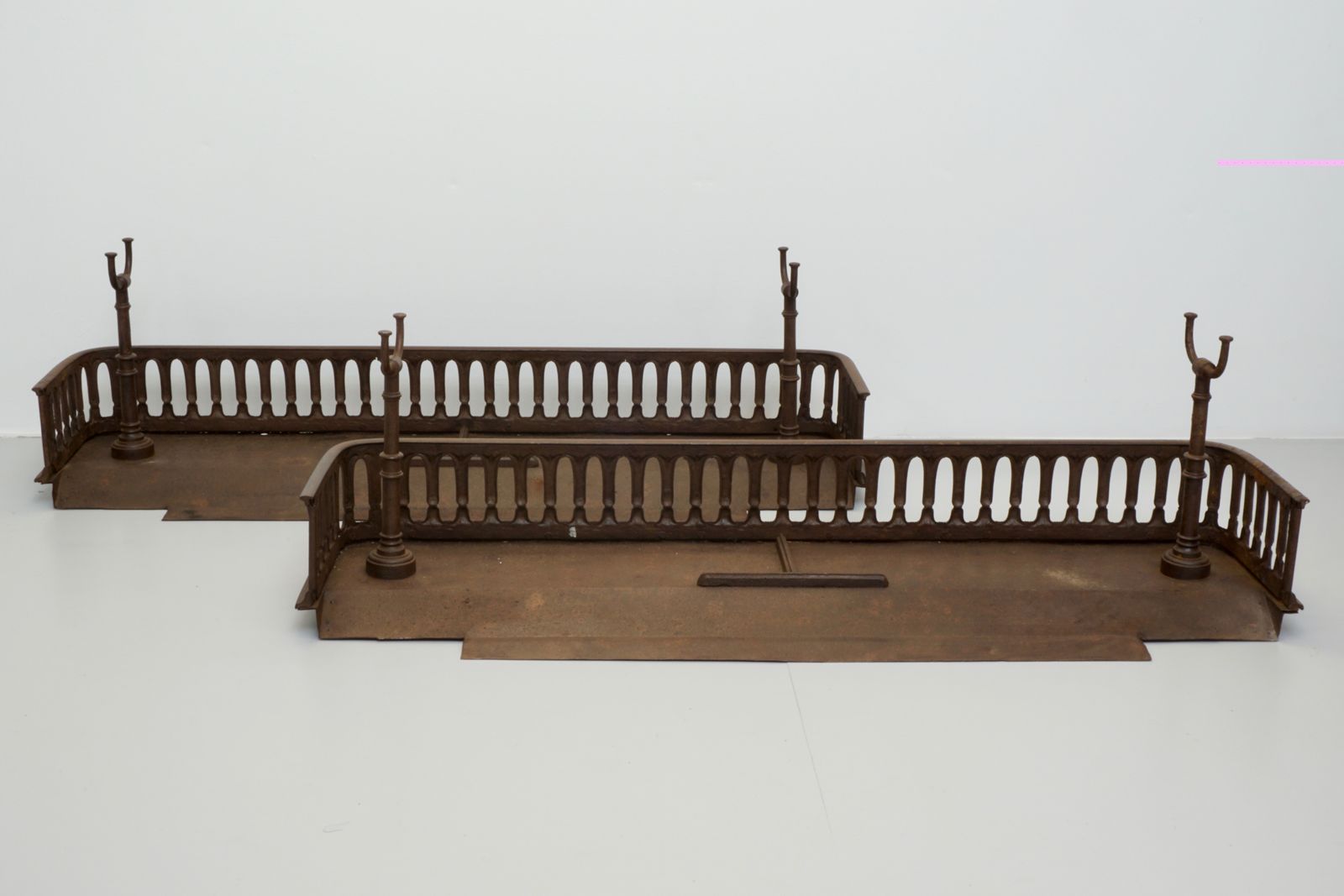 Pair Of Steel Fenders, 1800s, Antique photo 1438.0