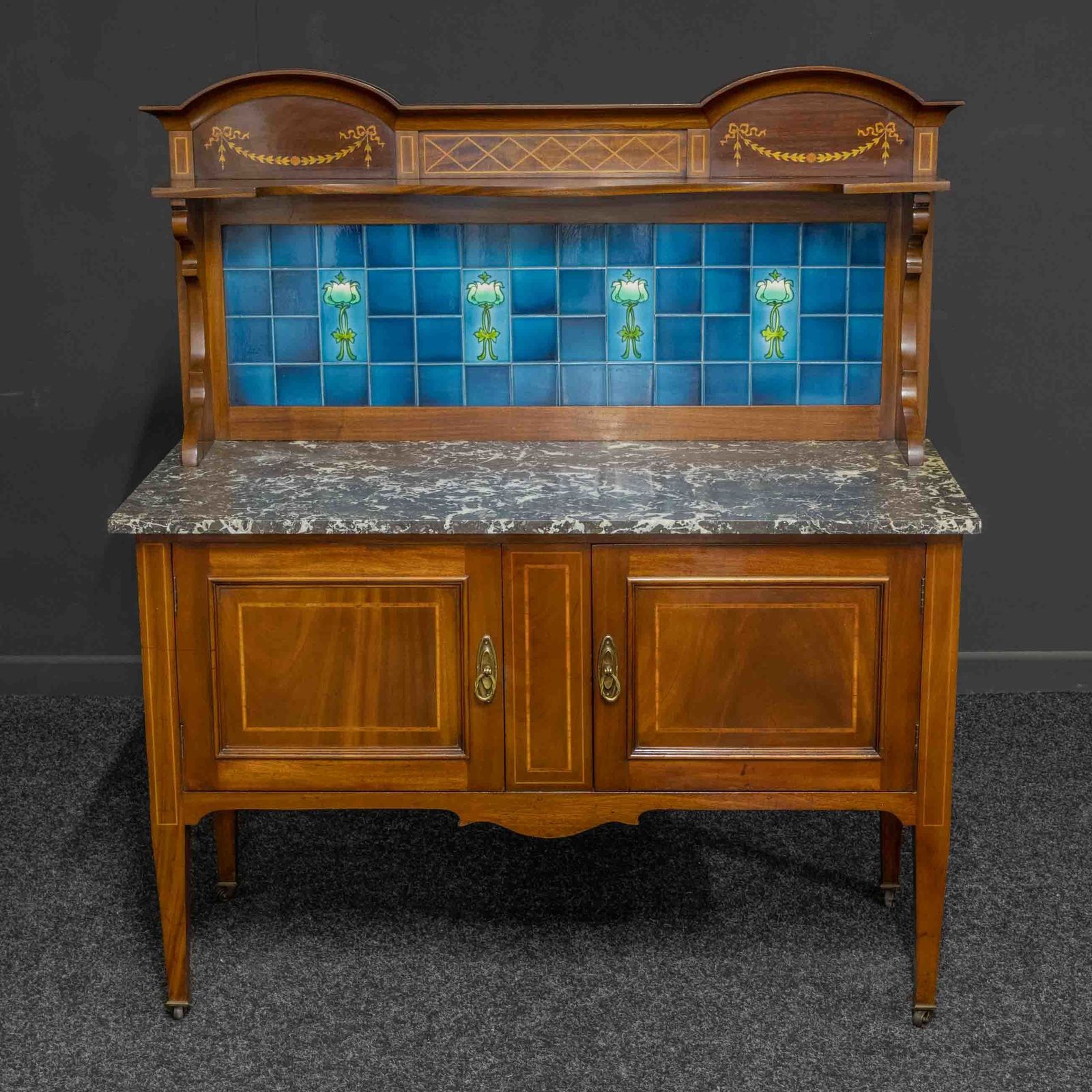 Edwardian Mahogany Washstand, 1900s photo buy