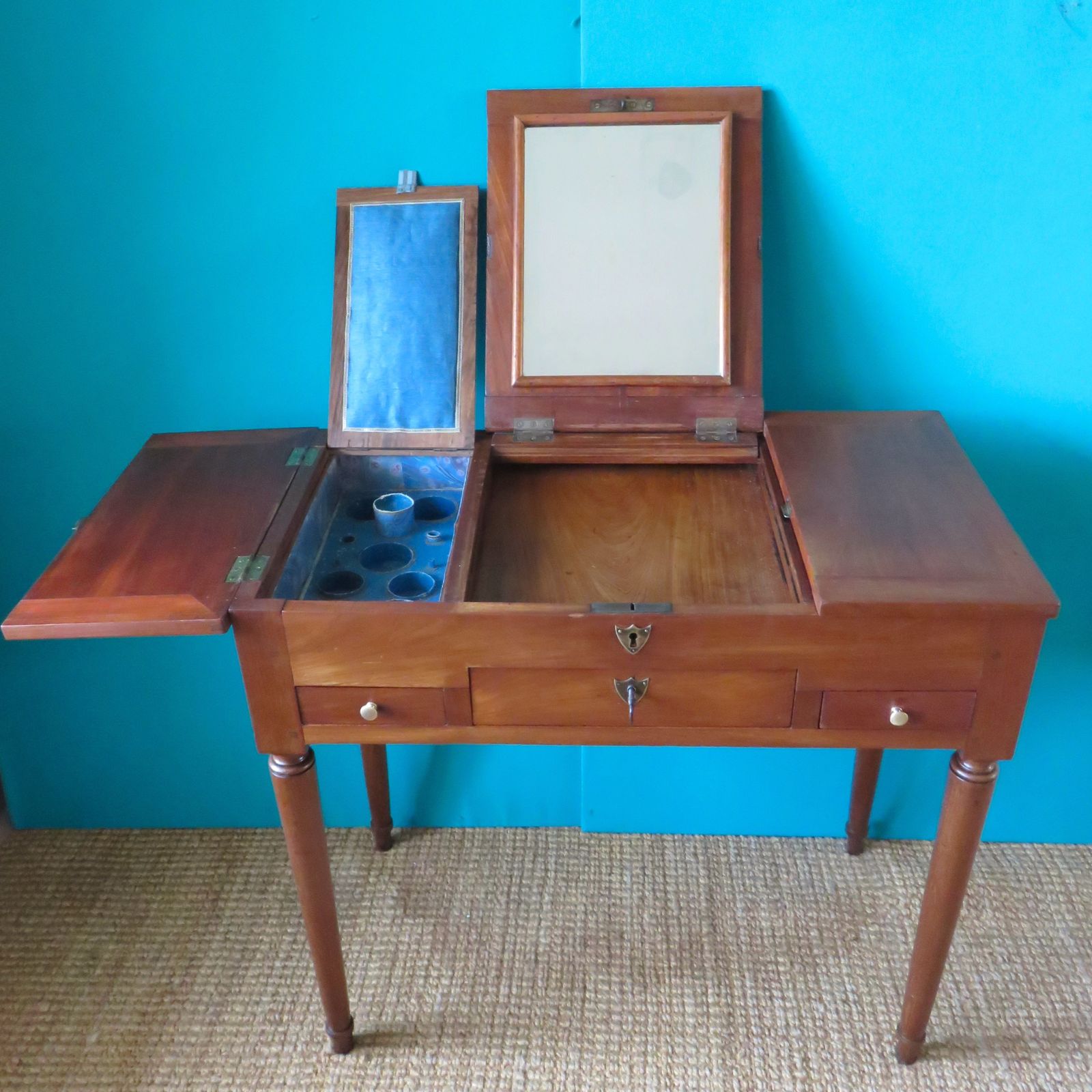 Period Dressing Table, Late 18th Century In Solid Cherry, France Circa 1770 photo Furniture