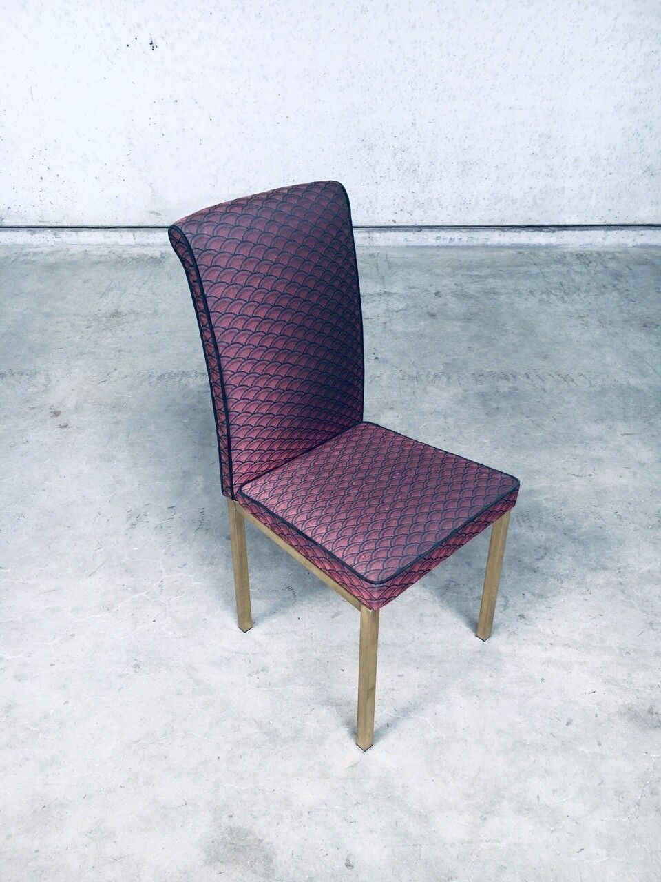 photo for sale 1970s Hollywood Regency Style Design Dining Chair Set Of 6, Belgium
