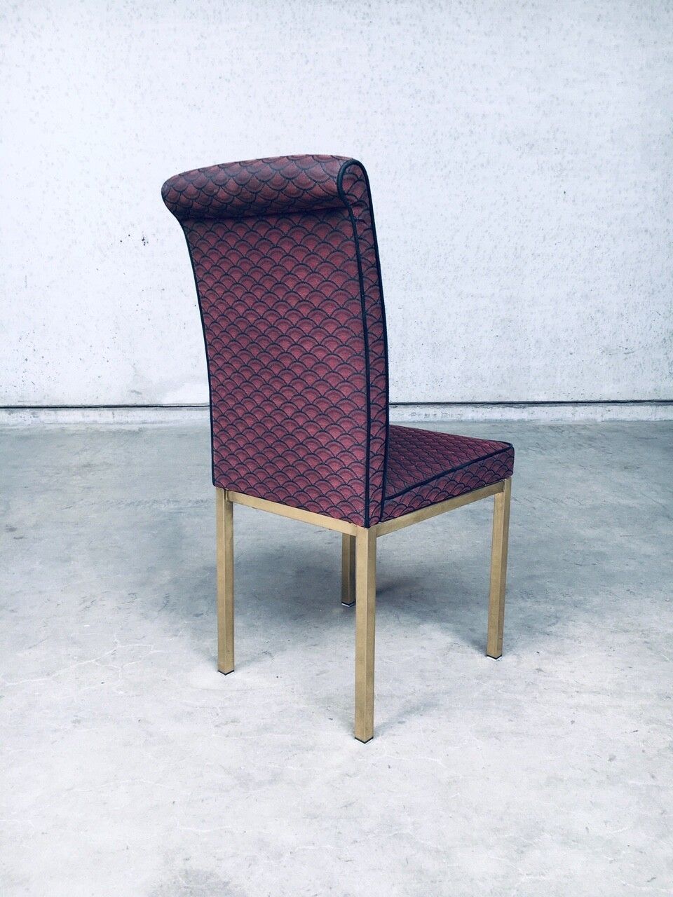 photo vinterior 1970s Hollywood Regency Style Design Dining Chair Set Of 6, Belgium
