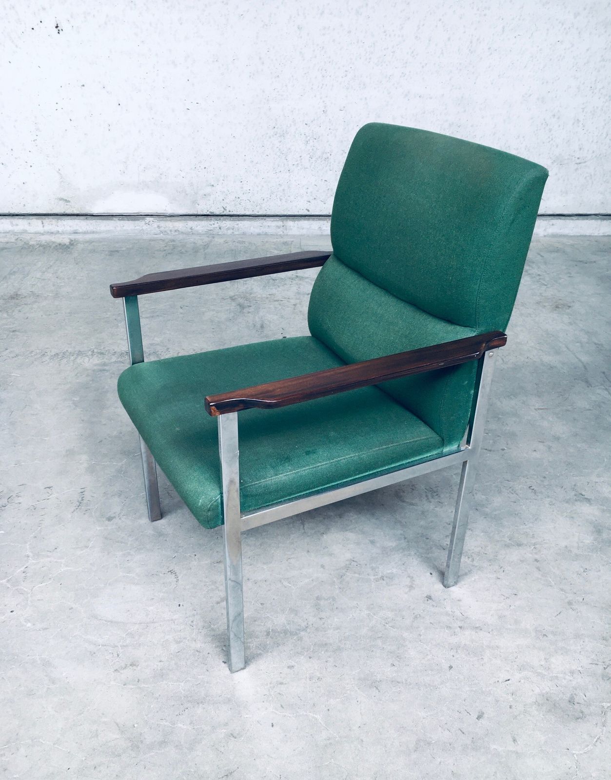 photo vinterior Midcentury Modern Design Pair Of Office Arm Chairs By Brune, Germany 1960s