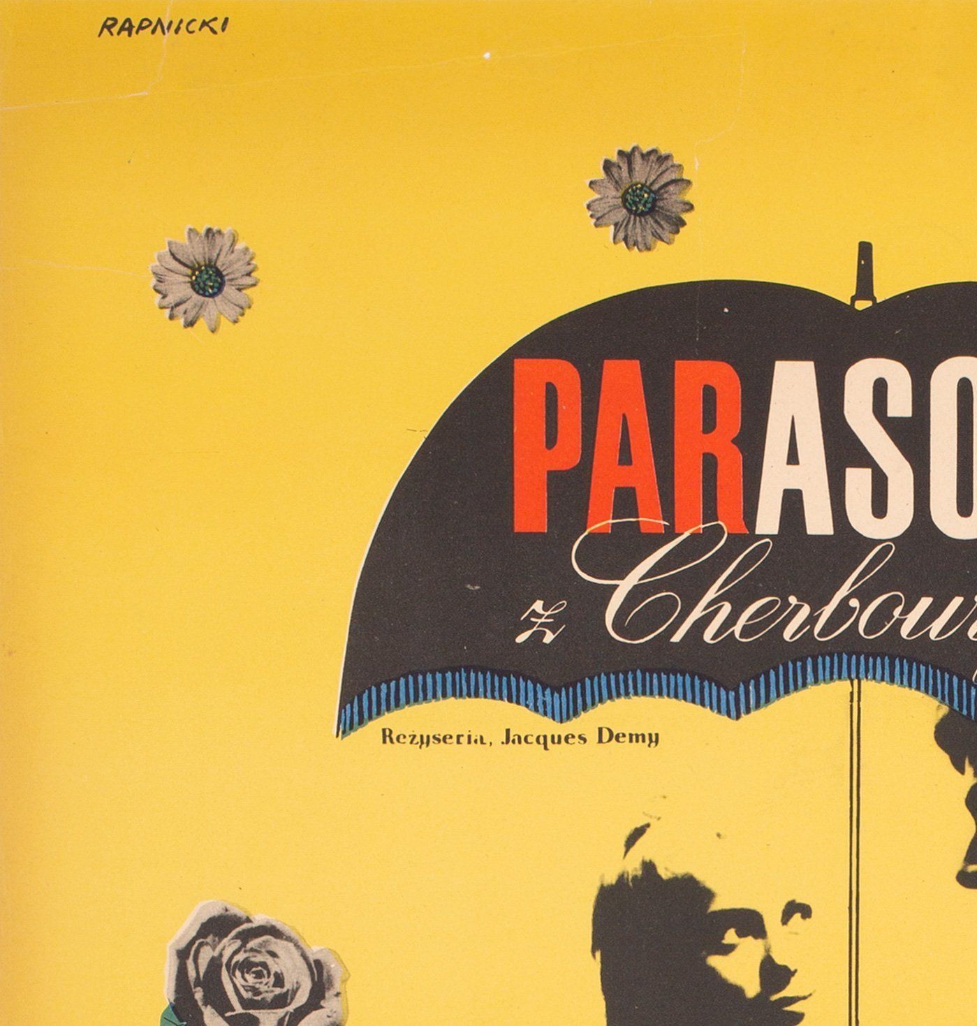 The Umbrellas Of Cherbourg 1966 Polish A1 Film Movie Poster, Rapnicki photo vintage