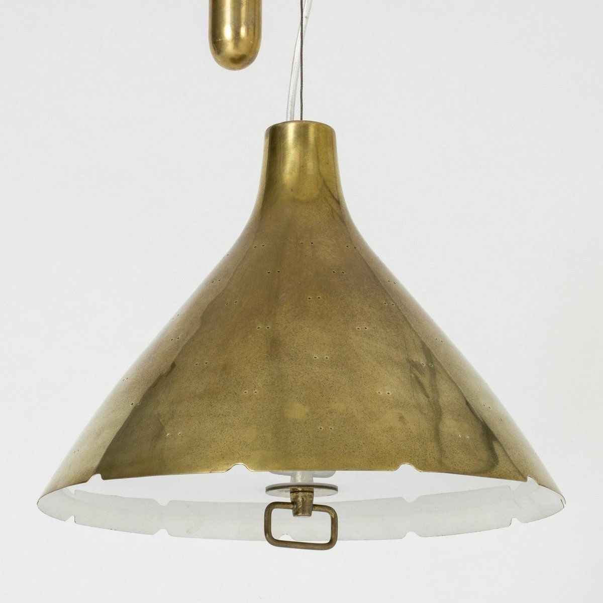 Messing Plafondlamp Van Paavo Tynell photo for sale