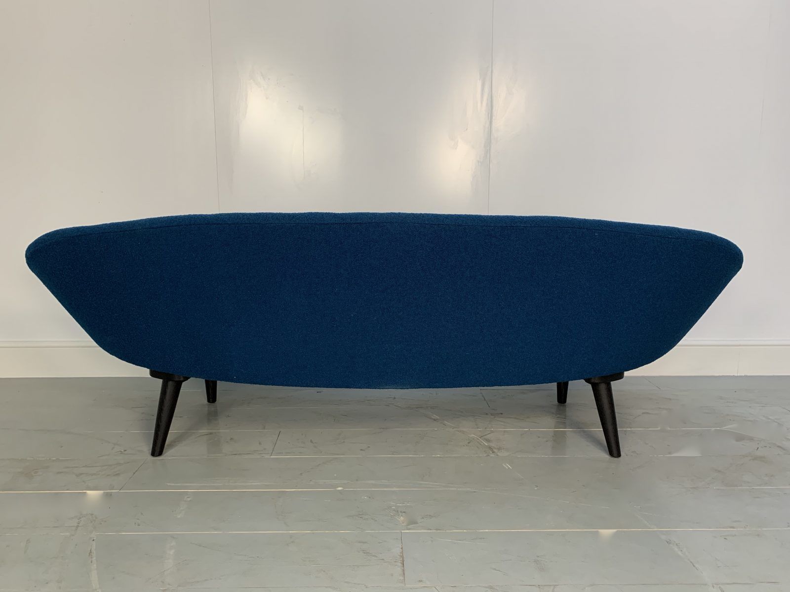 George Smith Tom Dixon Sofa – “Bean” – 4 Seat Sofa In Mid Blue Bute “Tiree” Woollen Boucle photo Furniture