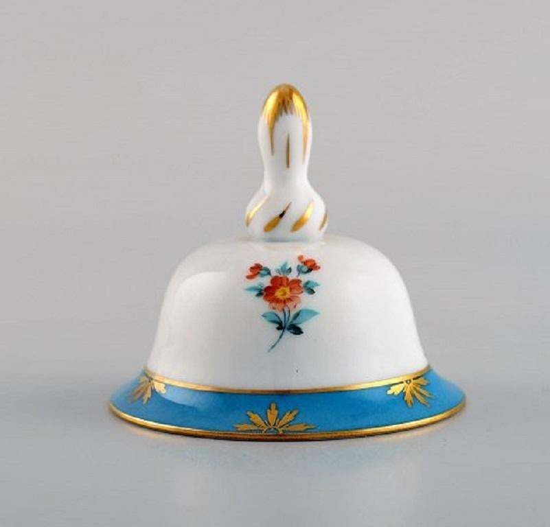 Three Herend Table Bells In Hand Painted Porcelain With Flowers, 1980s photo 366.0