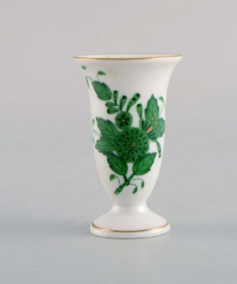 Two Herend Miniature Vases And A Small Dish In Hand Painted Porcelain, 1980s photo 176.0