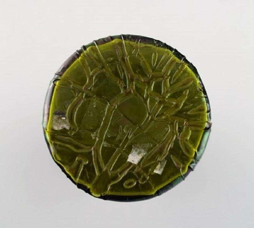 Pallme König Art Nouveau Vase In Green Art Glass, App. 1900 photo vinterior