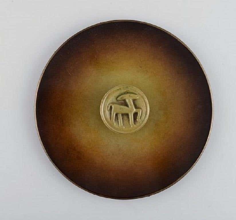 Hans Bergström For Ystad Brons, A Pair Of Art Deco Hand Mirrors In Bronze, 1940s photo buy