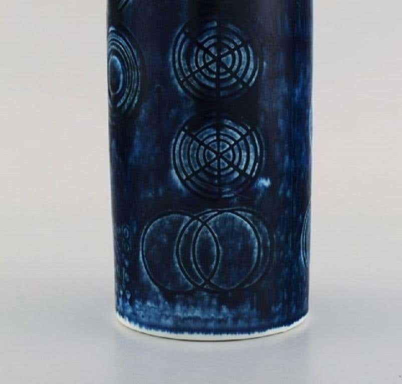 Olle Alberius For Rörstrand, Sarek Vase In Hand Painted Glazed Ceramics photo Home Decor