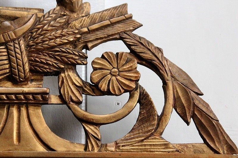 Mirror In Golden Wood, Louis XVI Style, Early 19th Century photo buy