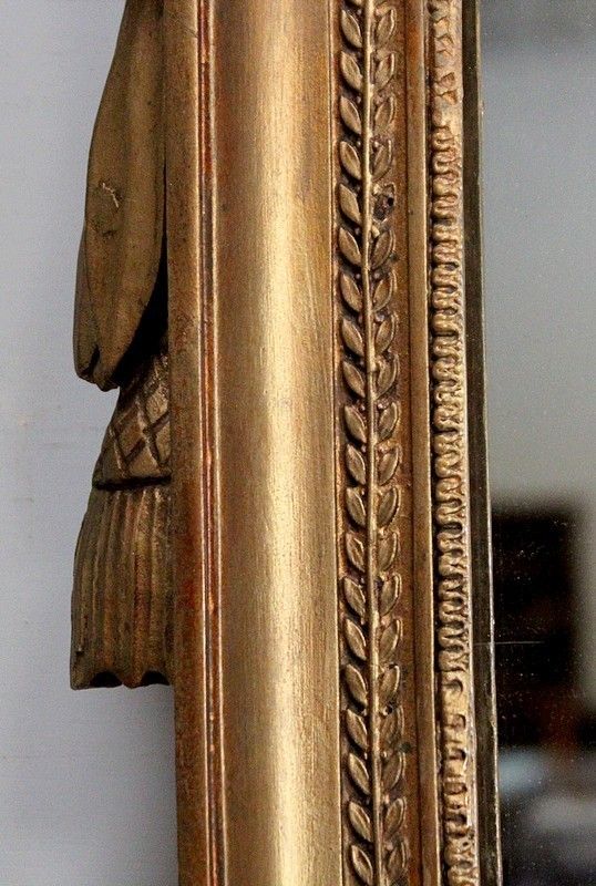 1792.2 Mirror In Golden Wood, Louis XVI Style, Early 19th Century photo