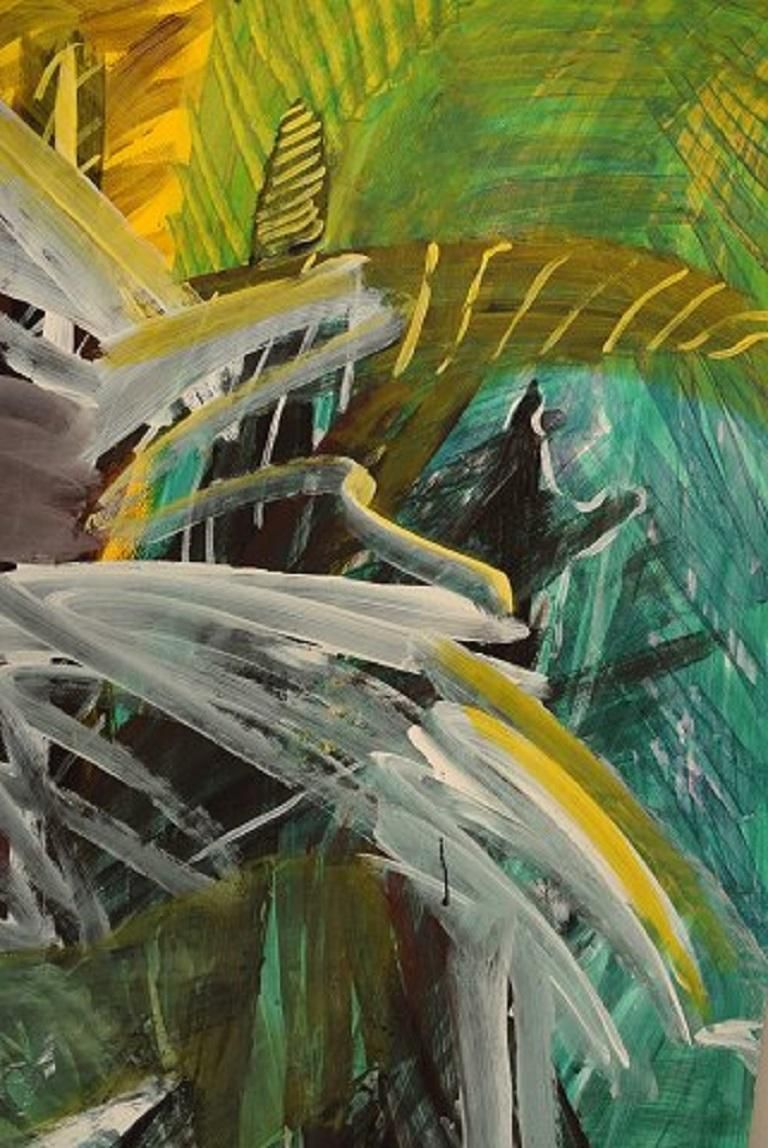 Ivy Lysdal, Gouache On Cardboard, Abstract Modernist Painting photo furniture