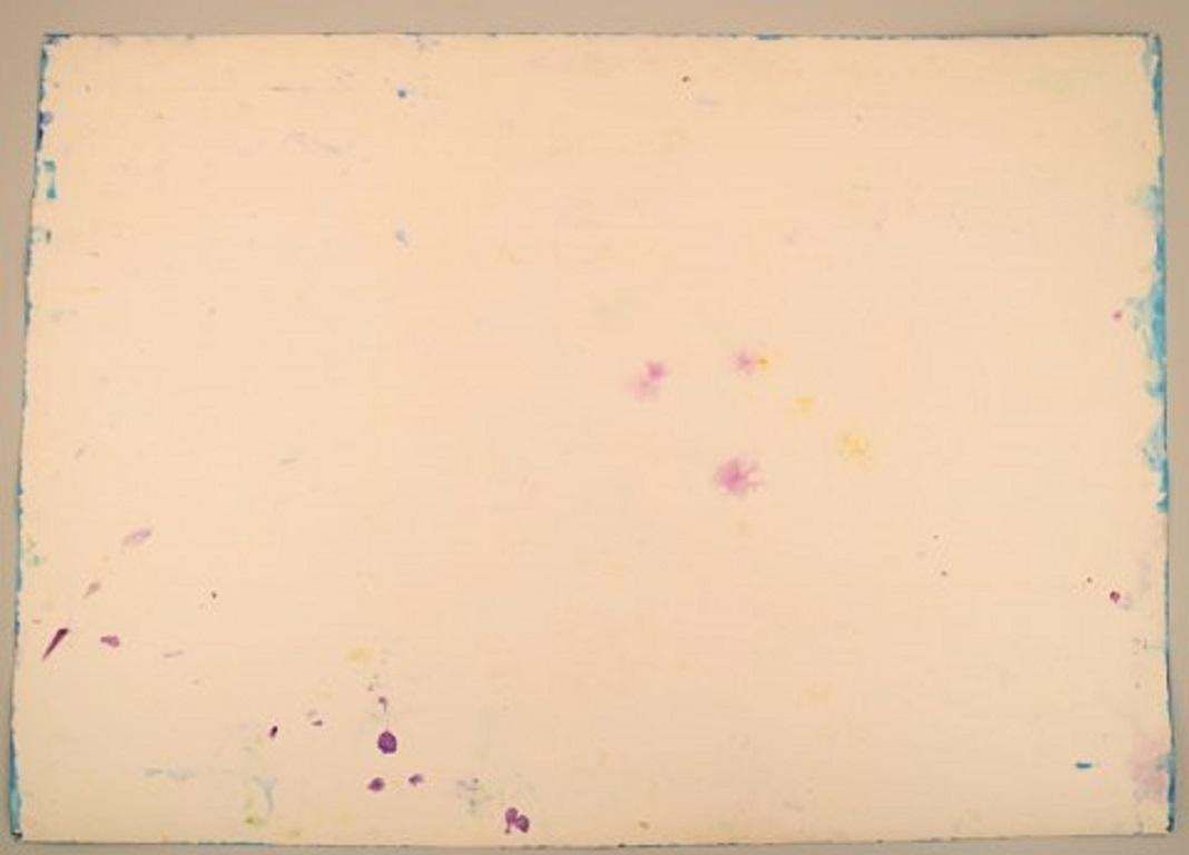 Ivy Lysdal, Gouache On Cardboard, Abstract Modernist Painting photo Art