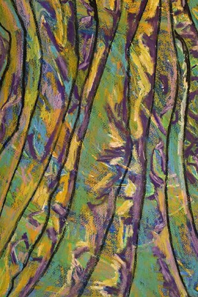 Ivy Lysdal, Gouache On Cardboard, Abstract Modernist Painting photo for sale