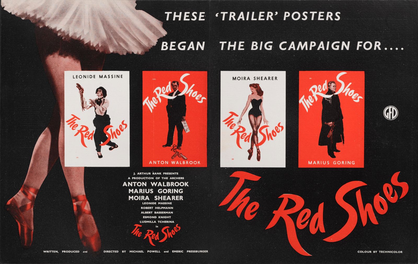 The Red Shoes, 1940s, Paper photo furniture