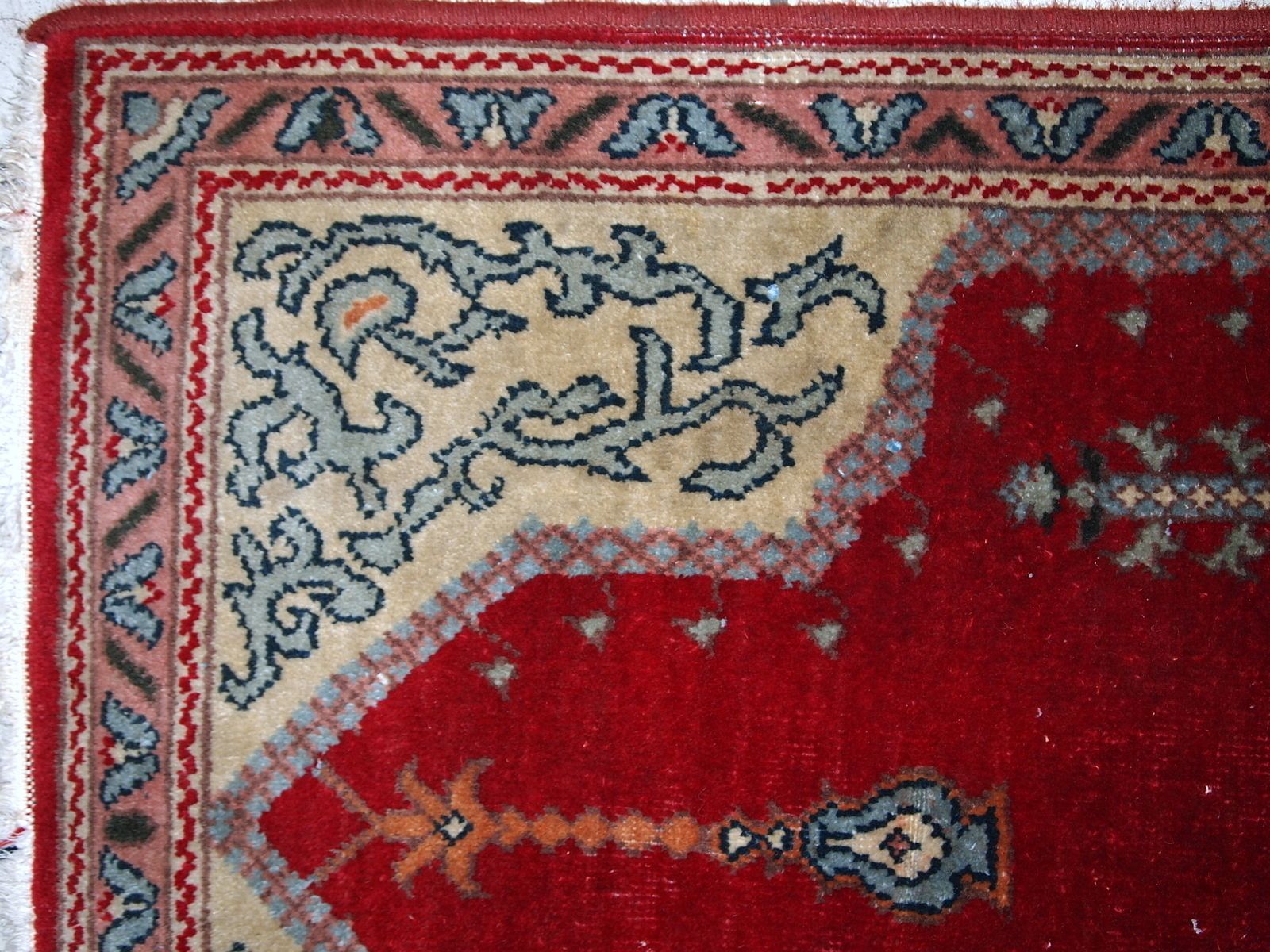 Vintage Handmade Turkish Konya Rug, 1920s photo for sale