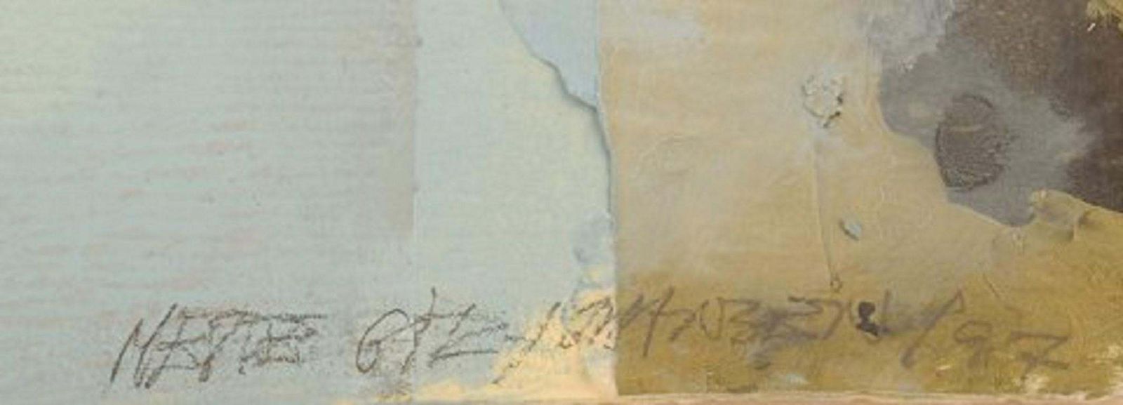 Mette Gitz Johansen Denmark Mixed Media Composition Dated 1997 photo vinterior