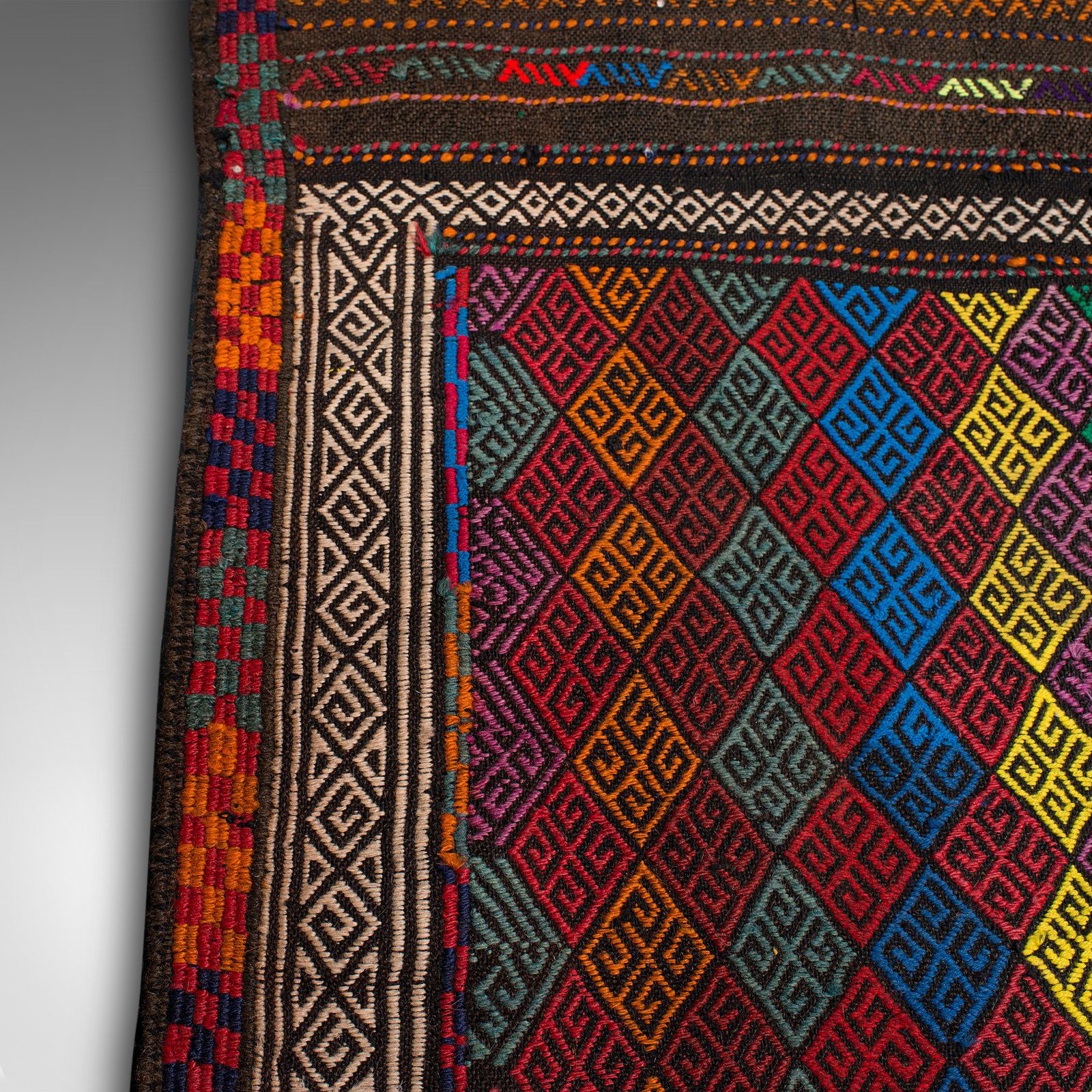 Textiles Vintage Suzani Kilim Runner, Middle Eastern, Hallway, Entrance Hall, Rug, Carpet photo