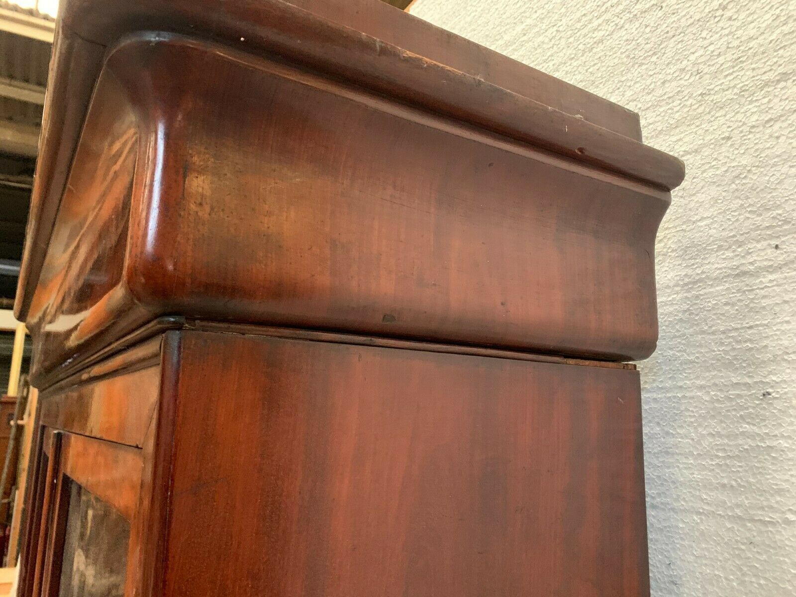 Louis Philippe Period Showcase In Mahogany Two 19th Century Glass Doors photo buy