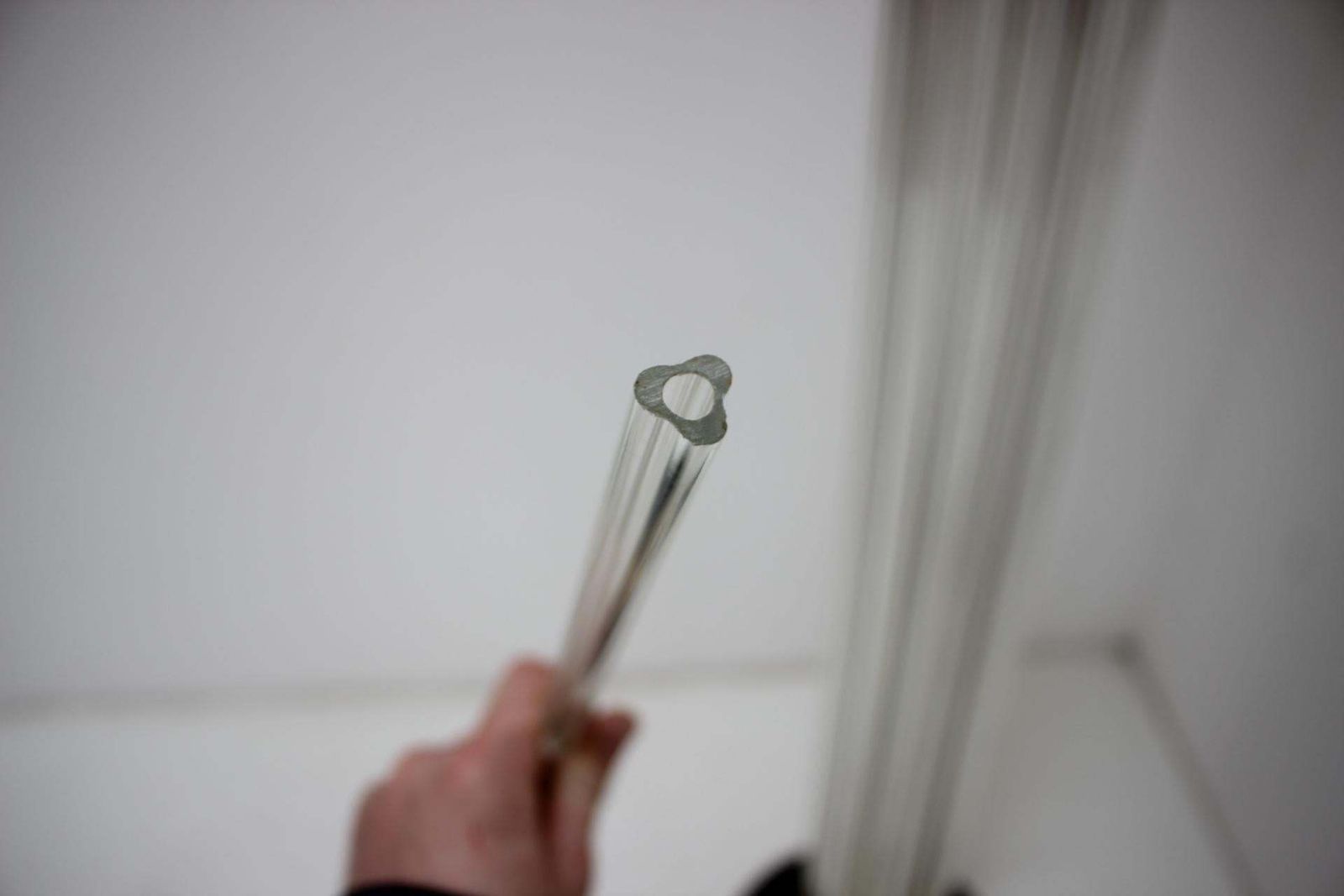 photo for sale Rare Design Brass And Art Glass Modern Floor Lamp Kamenický šenov/Preciosa, 1970